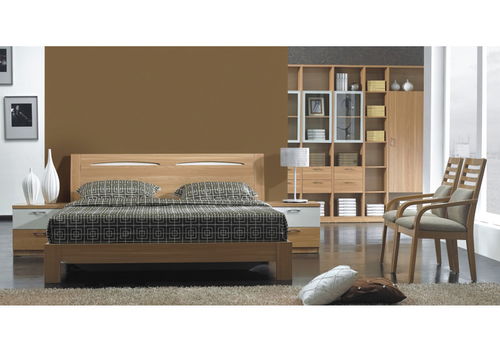 香迪家具 城市森林系列 1108床 110b床头柜 110书