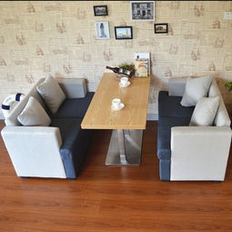 定制款茶餐厅板式餐桌椅 包安装的一站式家具解决方案